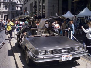 Here are some shots of the DeLorean from my old-timey telephone camera.